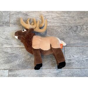 Wild Republic Moose Elk Plush Stuffed Animal Brown Reindeer 15" Standing Hunting